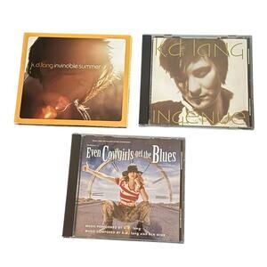 KD Lang Music CDs (3) Invincible Summer Ingenue Even Cowgirls Get The Blues